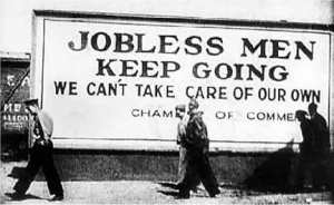 Jobless sign