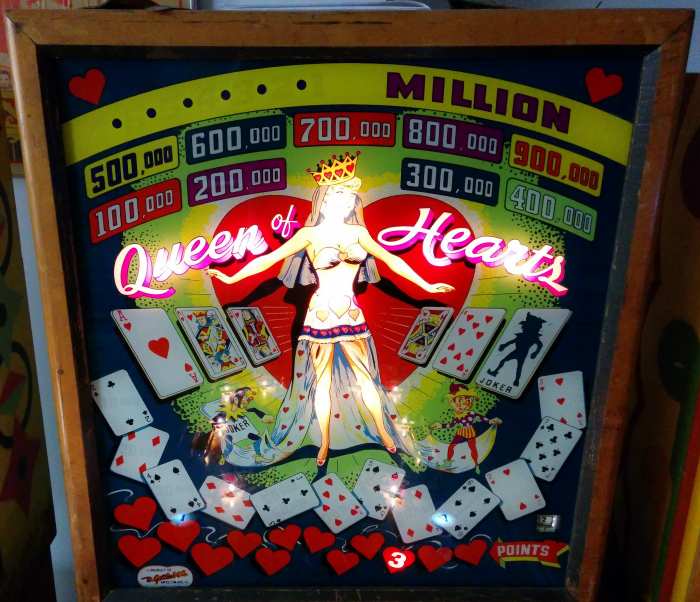 1952 Gottlieb Queen of Hearts Pinball For Sale