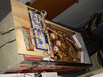 testing the lamp matrix with the game